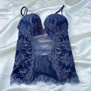 Victoria’s Secret vintage corset size 36B Blue Victoria’s Secret corset vintage